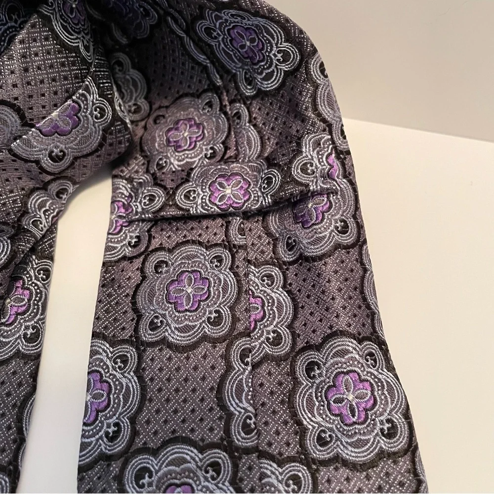 Hart Schaffner Marx Tie‎ Mandala Purple